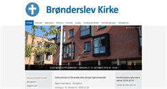 Desktop Screenshot of broenderslevkirke.dk